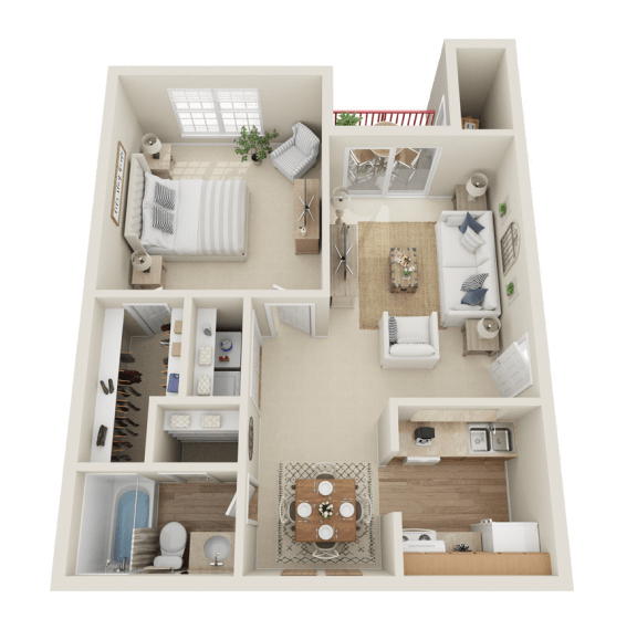 Floor Plans of Village Square of Hot Springs in Hot Springs, AR